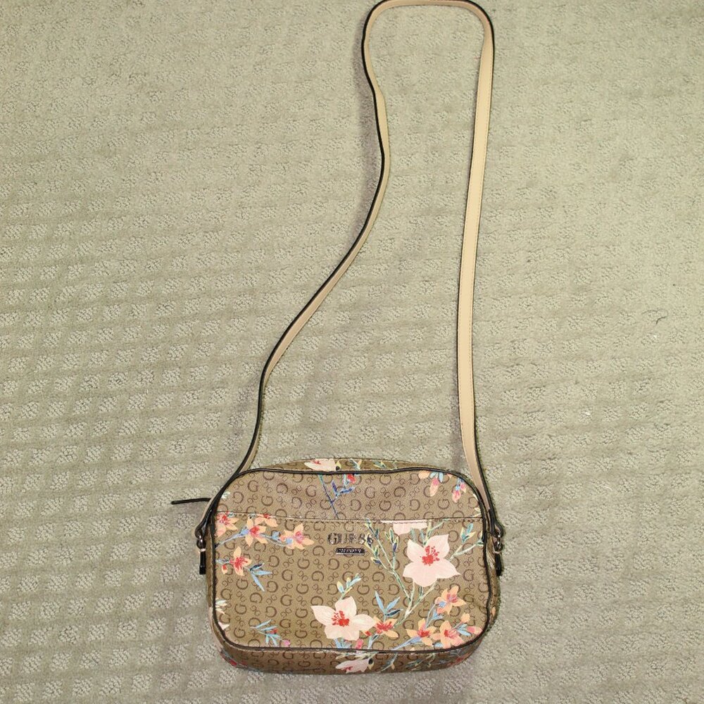 Guess Small Rectangular Floral Crossbody Purse